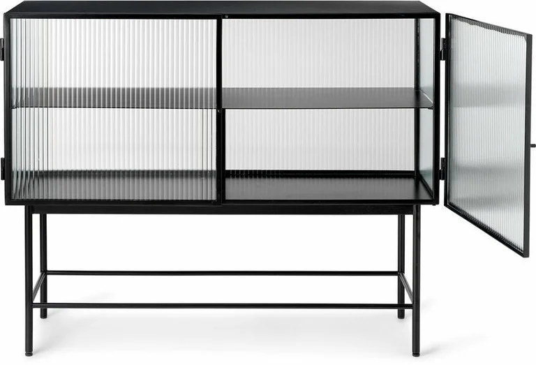 Buffet en acier noir 110 x 90 x 40 cm Haze - Ferm Living