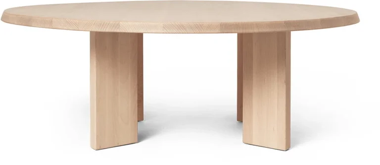 Table basse en hêtre huilé blanc 107,6cm Tarn - Ferm Living