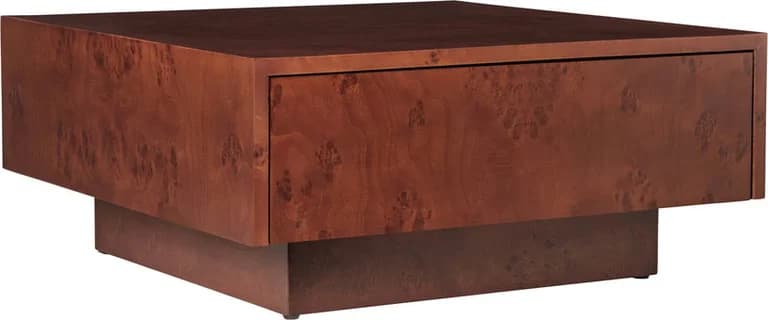 Table basse en broussin foncé 70x30cm Burl - Ferm living