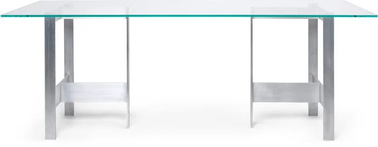 Table à manger en verre et aluminium 90x200cm Lager - Ferm Living