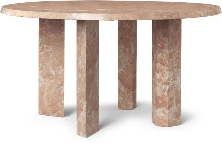 Table basse en marbre rose 67x35cm Taula - Ferm Living