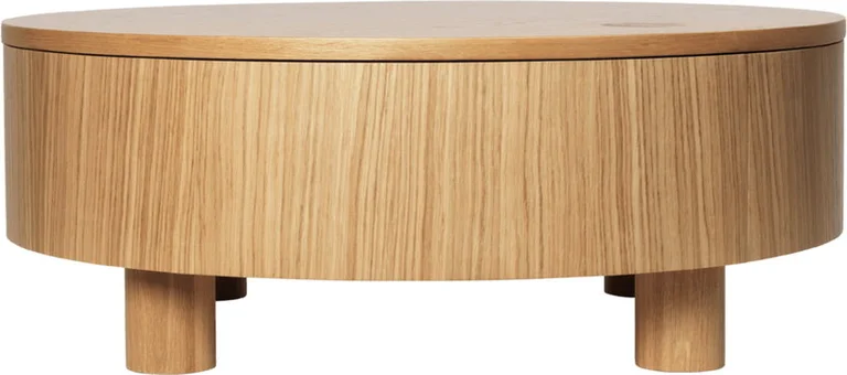 Table basse en chêne naturel 80cm Olles - Ferm Living