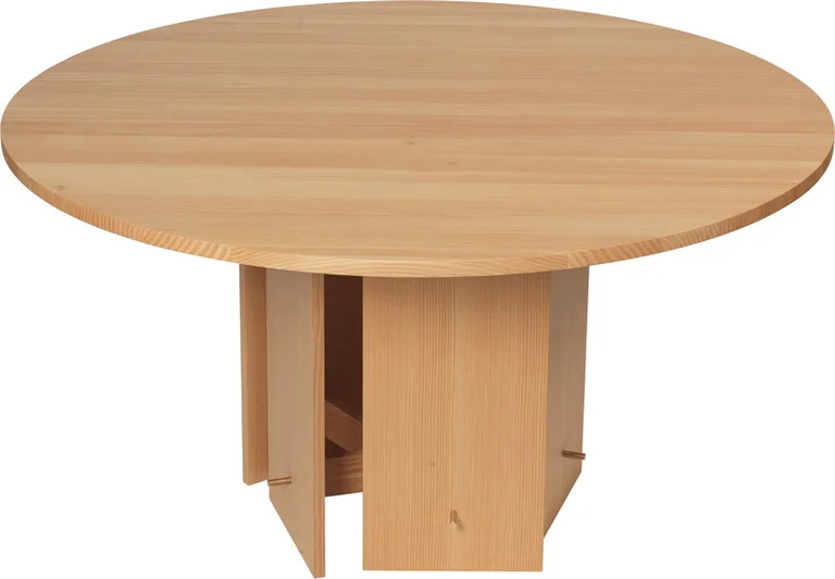 Table à manger ronde en sapin douglas 140cm Aukko - Ferm Living