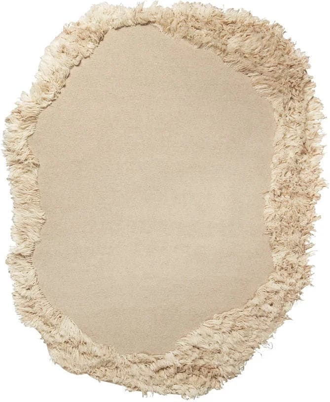 Tapis en laine blanc crème 200x250cm Norte - Ferm living