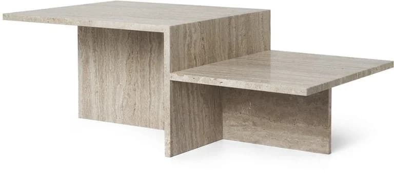 Table basse en travertin 100 x 35 x 55 cm Distinct - Ferm Living