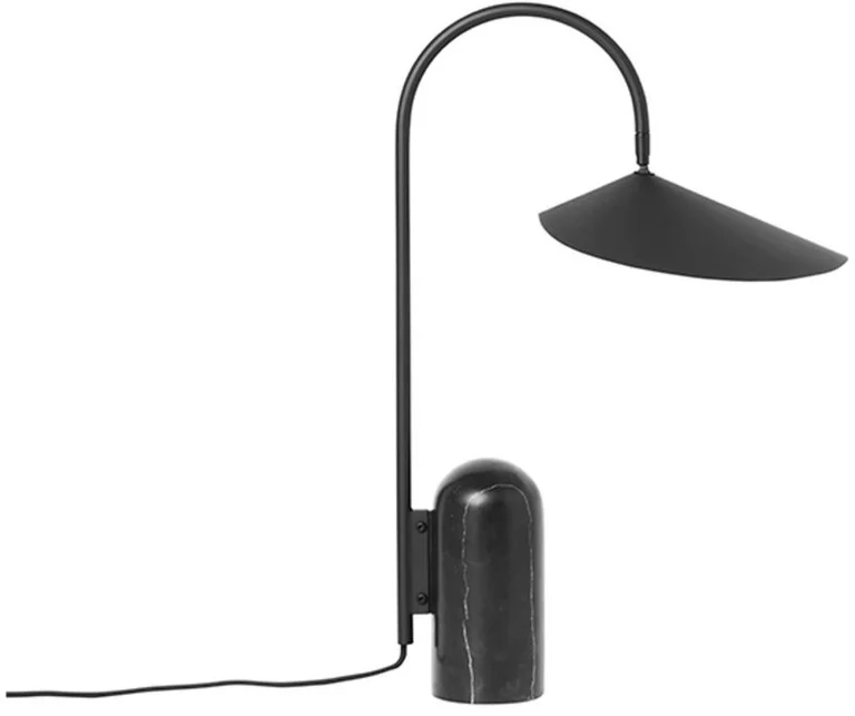 Lampe avec socle en marbre noir 51 cm Arum - Ferm Living