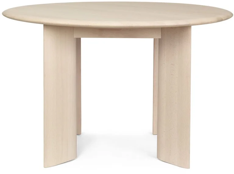 Table ronde en hêtre huilé blanchi 117 cm Bevel - Ferm Living