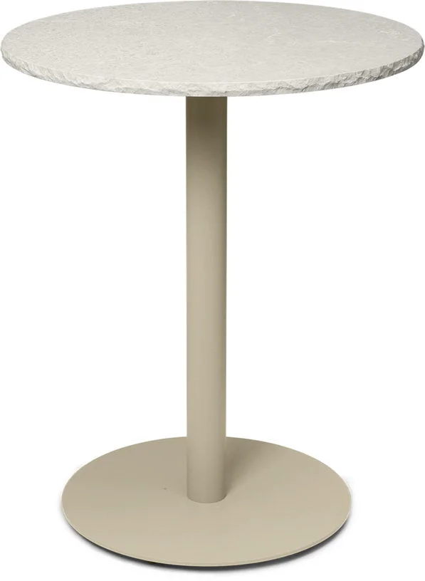 Table ronde de bistro en marbre cachemire 72x60cm Mineral - Ferm living
