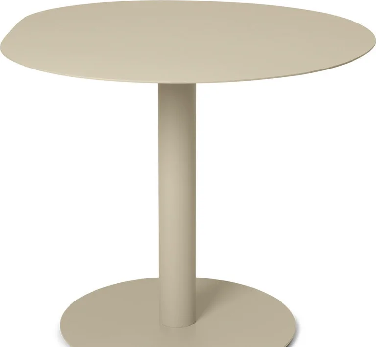Table à manger ronde en acier cachemire 88x72cm Pond - Ferm living
