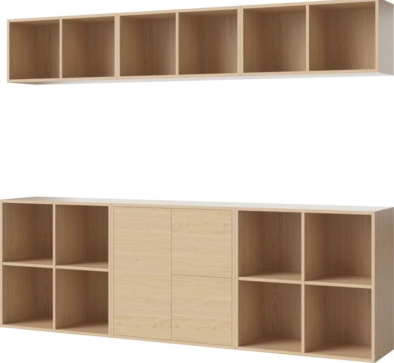 Meuble de rangement en chêne huilé 210 x 210 cm Combination 13 - Bolia