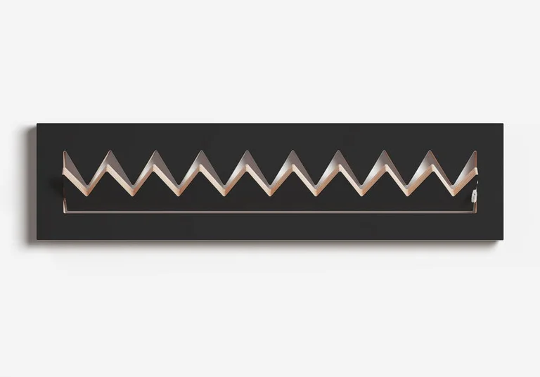 Porte-manteaux en bouleau teinté noir 80x20cm Fläpps Crownhäng - Ambivalenz