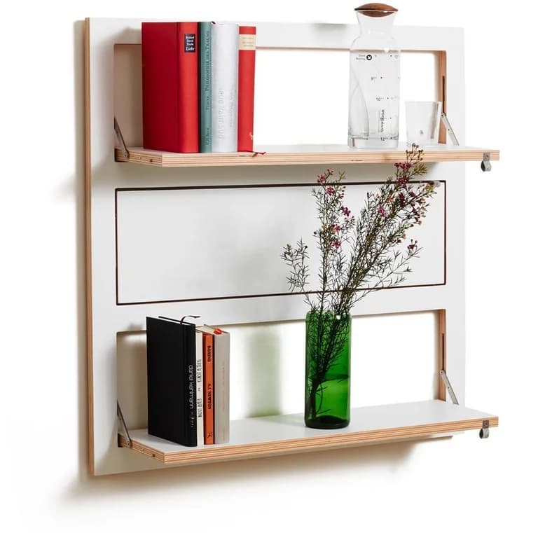Triple étagère modulable blanche 80 x 80 cm Fläpps - Ambivalenz