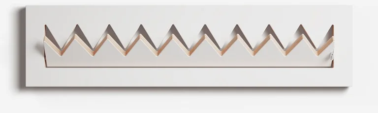 Porte-manteaux en bouleau teinté blanc 80x20cm Fläpps Crownhäng - Ambivalenz