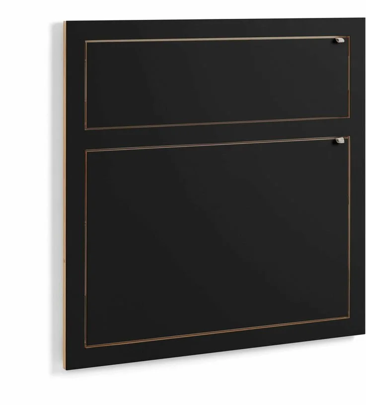 Double secrétaire mural noir 80 x 80 cm Fläpps - Ambivalenz