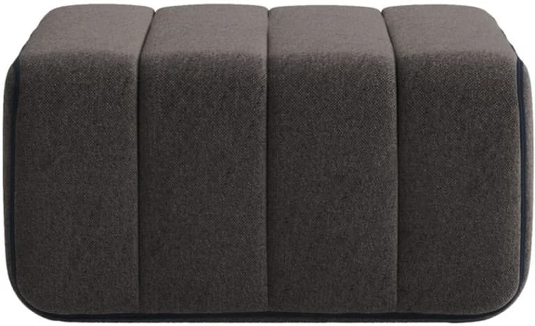Module en tissu jet gris marron 68x34cm Curt - Ambivalenz
