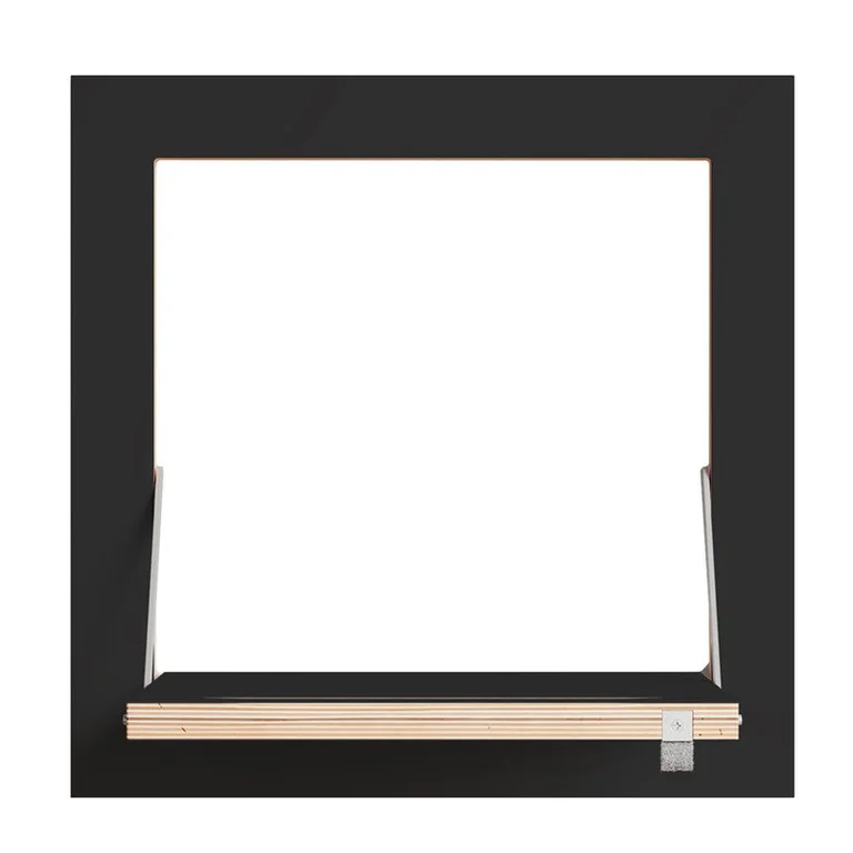 Tringle à vêtements en bouleau teinté noir 40x40cm Hängrail Fläpps - Ambivalenz